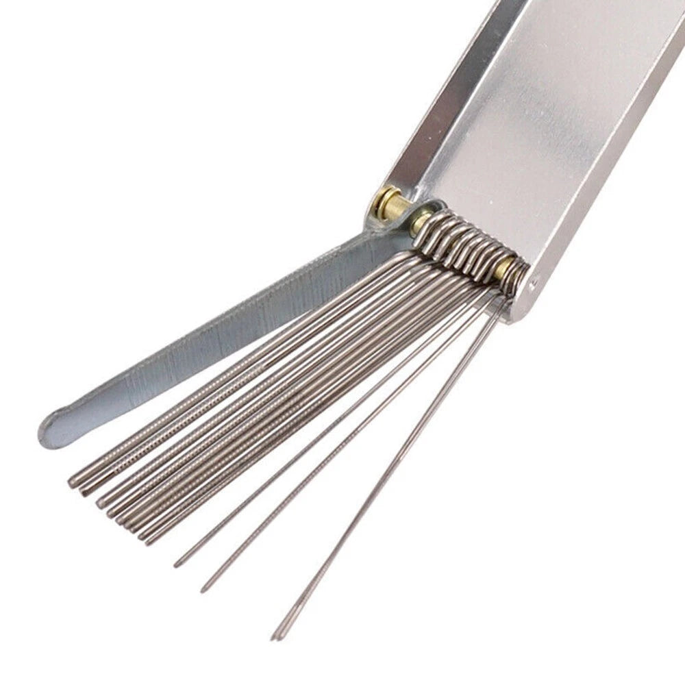 13Pcs Guitar Nut Slotting Round File Set for Luthier Tool Kit