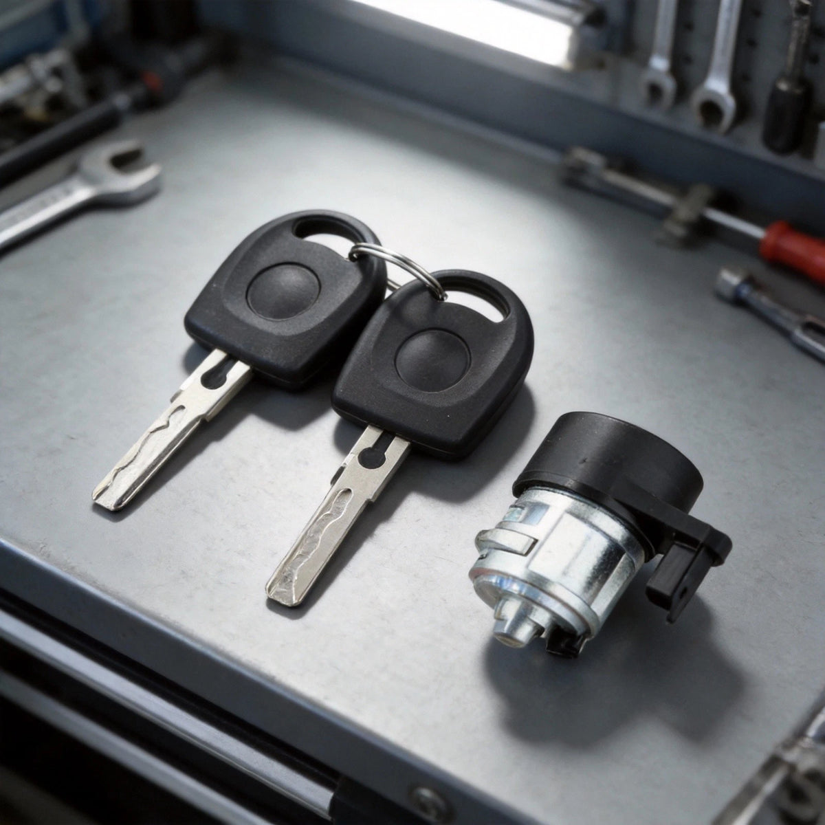 Ignition Switch Lock Cylinder with Keys for Golf (2000–2001), Polo (1998–2010)