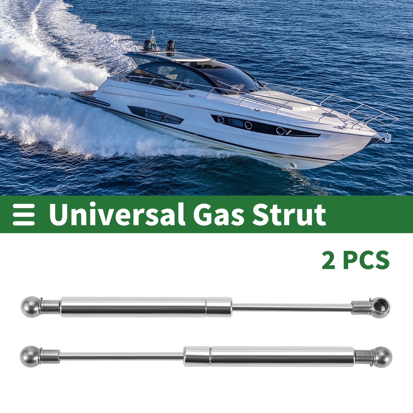 2X 10 Inch Ball Joint Lift Support Struts for Universal Applications
