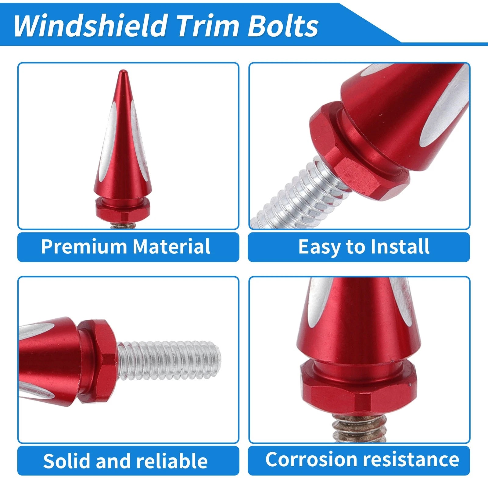 Windshield Bolts for Harley Davidson Touring Street Glide (2014–2023)