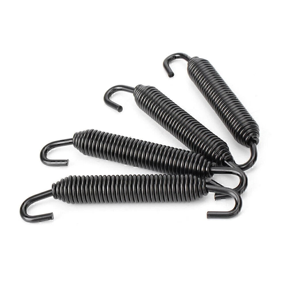 2PCS Black Universal Long Stainless Header Exhaust Springs 83mm