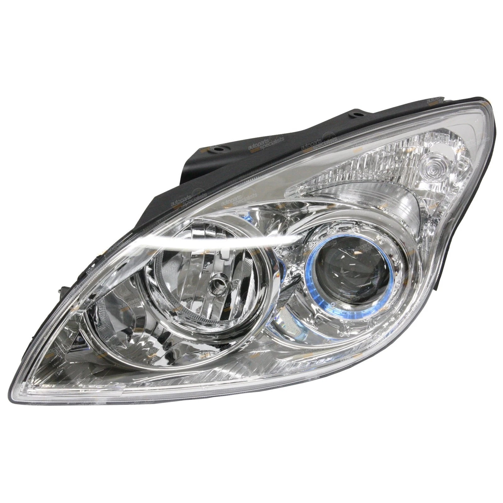 LH Chrome Headlight for Hyundai i30 FD (2007–2009)