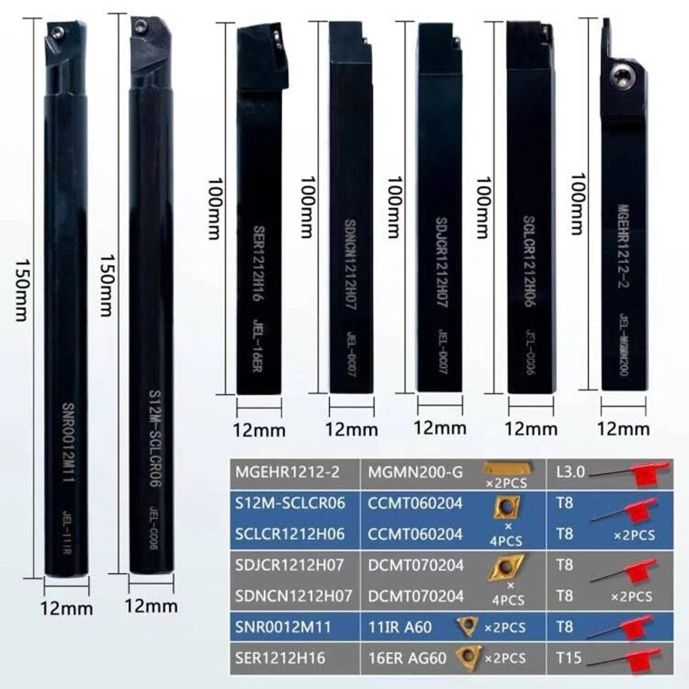 Carbide Insert Set of 21pcs for Lathe Tools