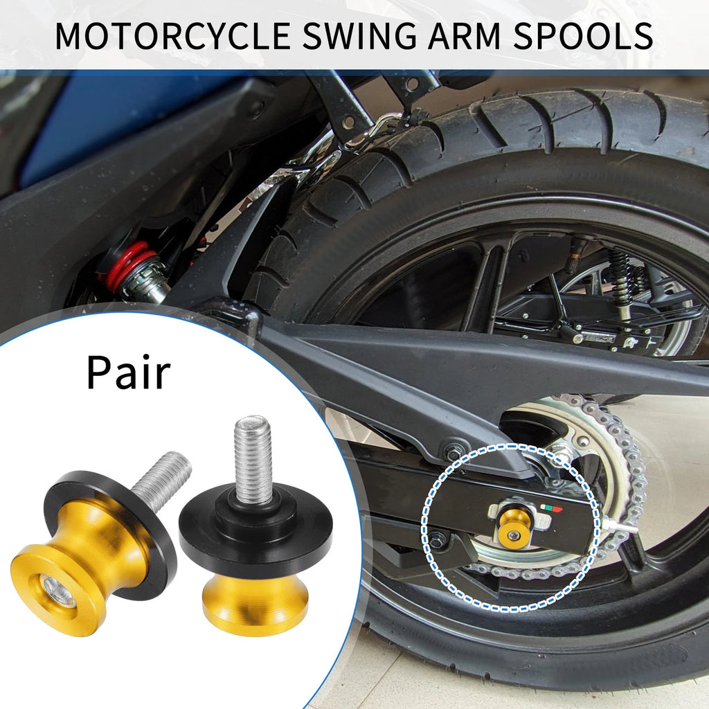 Motorbike Swingarm Spools Pair 8mm Replacement for Universal Model (2000–2025)