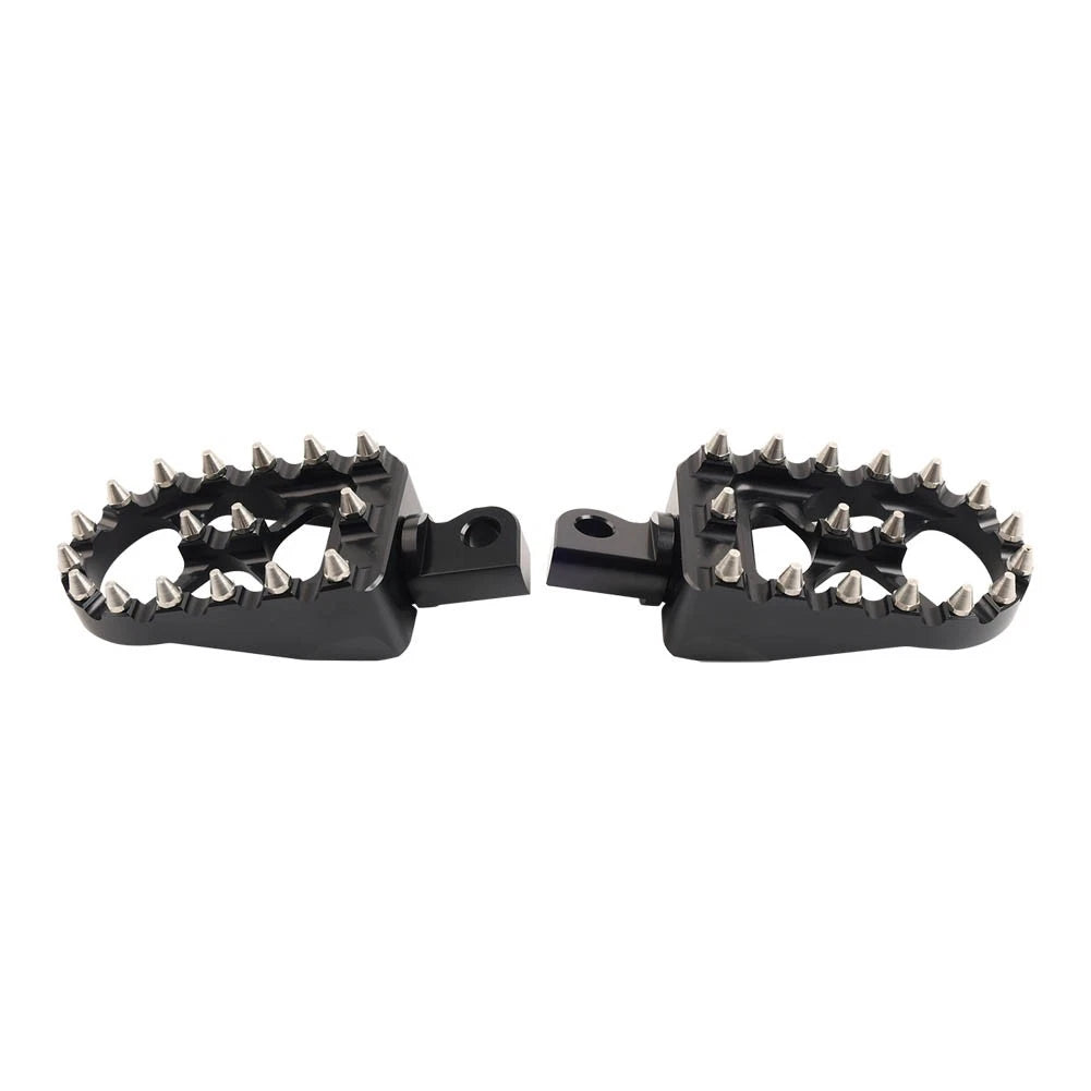 CNC Wide Fat Foot Pegs for Harley Dyna Sportster Fatboy (Fits )