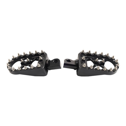 CNC Wide Fat Foot Pegs for Harley Dyna Sportster Fatboy (Fits )
