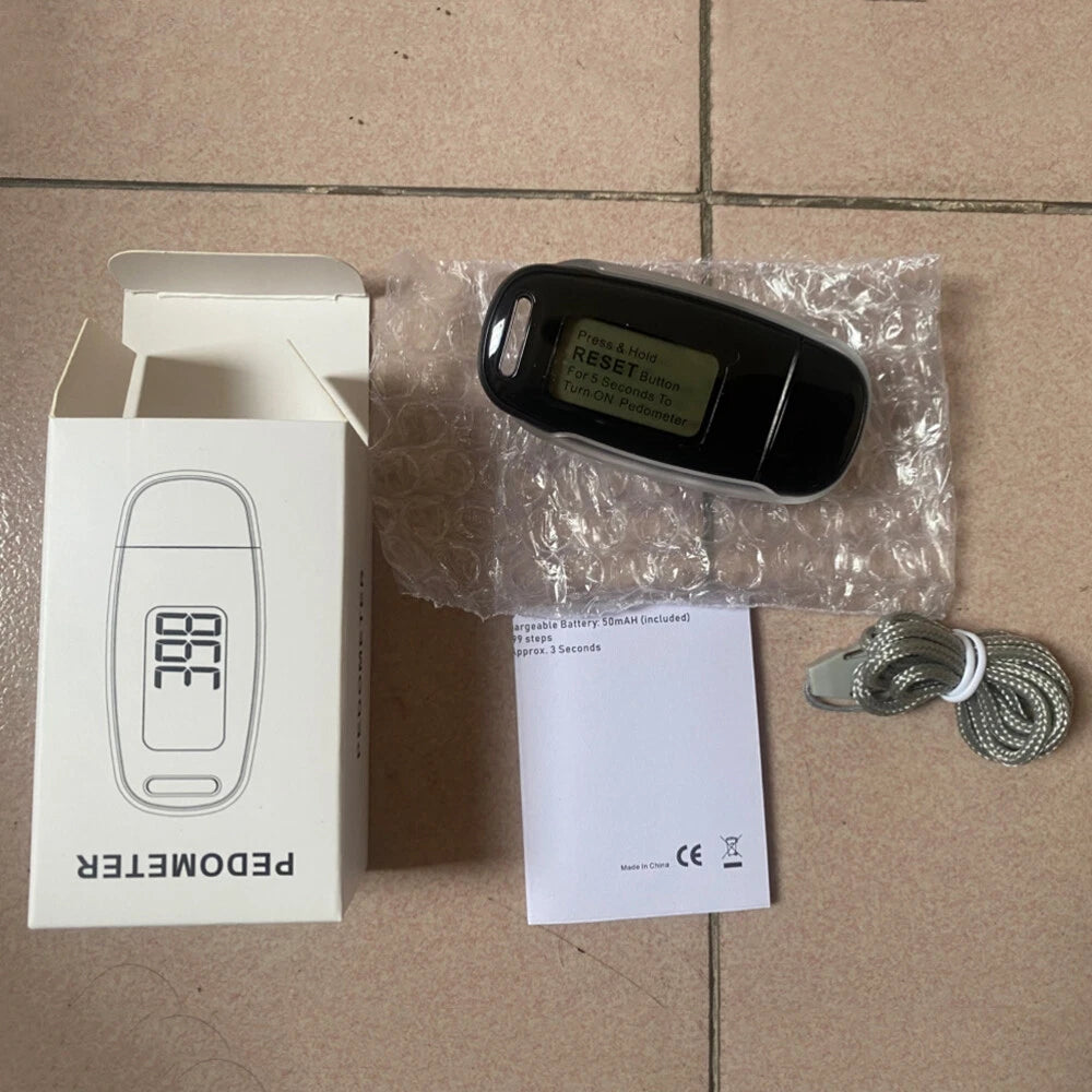 3D Pedometer for Accurate Step Counting (Men, Women, Kids, Seniors)