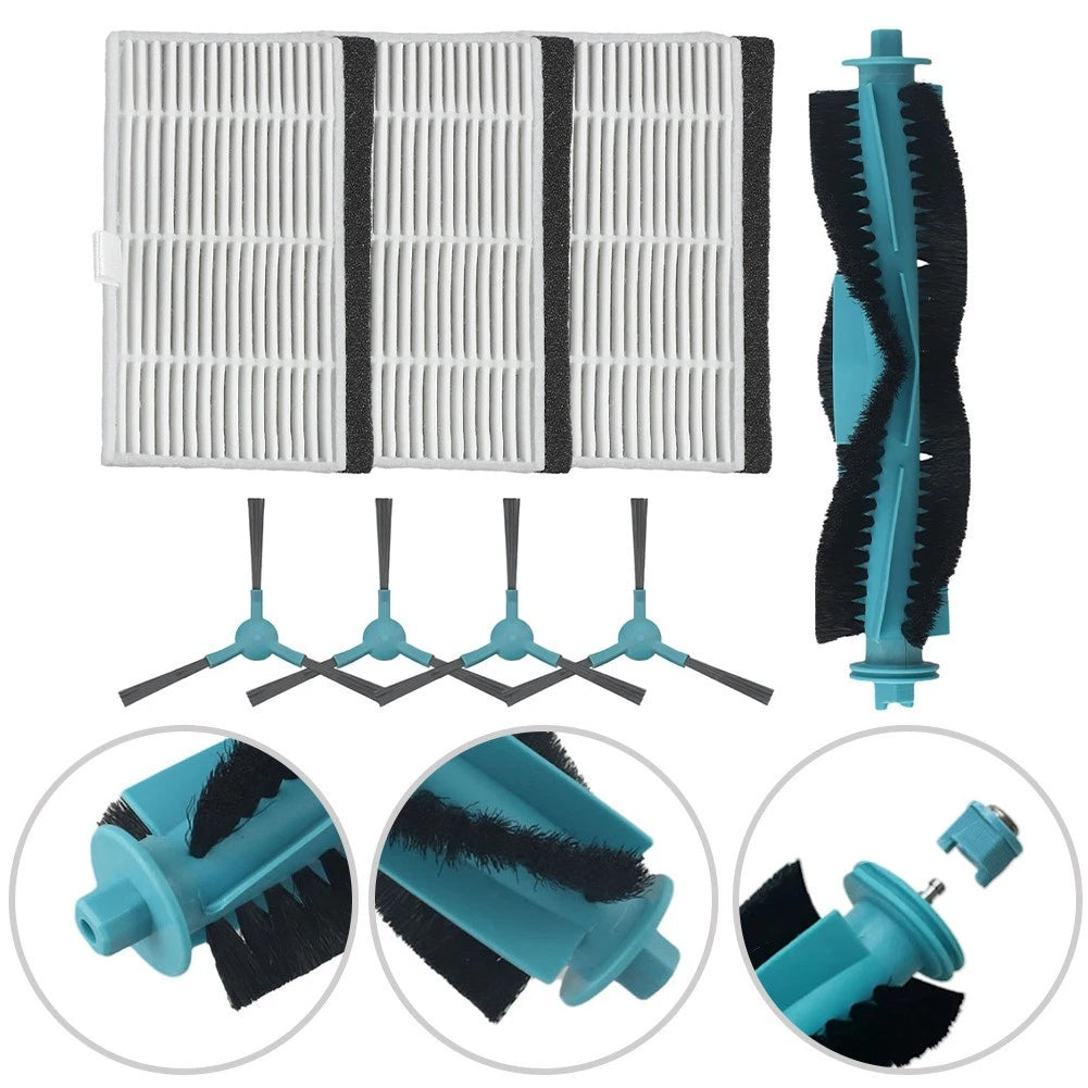 Main Brush and Side Brush Filter Replacement for Honor Choice Robot Cleaner M1