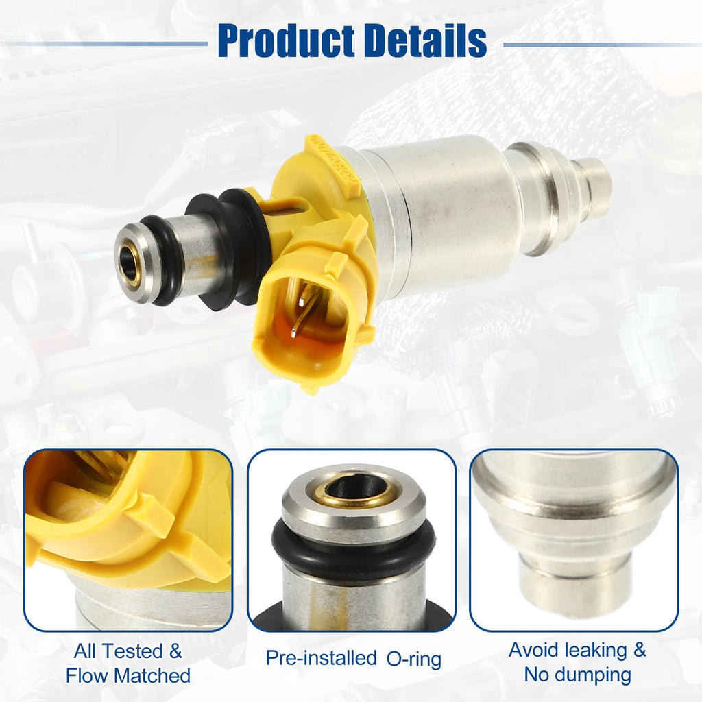 Fuel Injector Nozzle Replacement 4 Piece Set for Toyota Celica (1990–1992)
