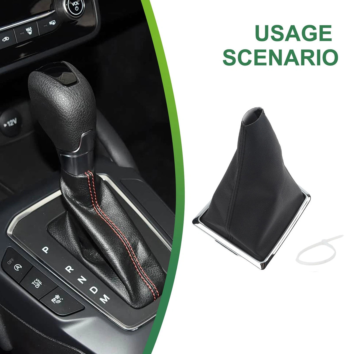 Gear Gaiter Boot for Ford Focus (2005–2012) PU Leather Dust Cover