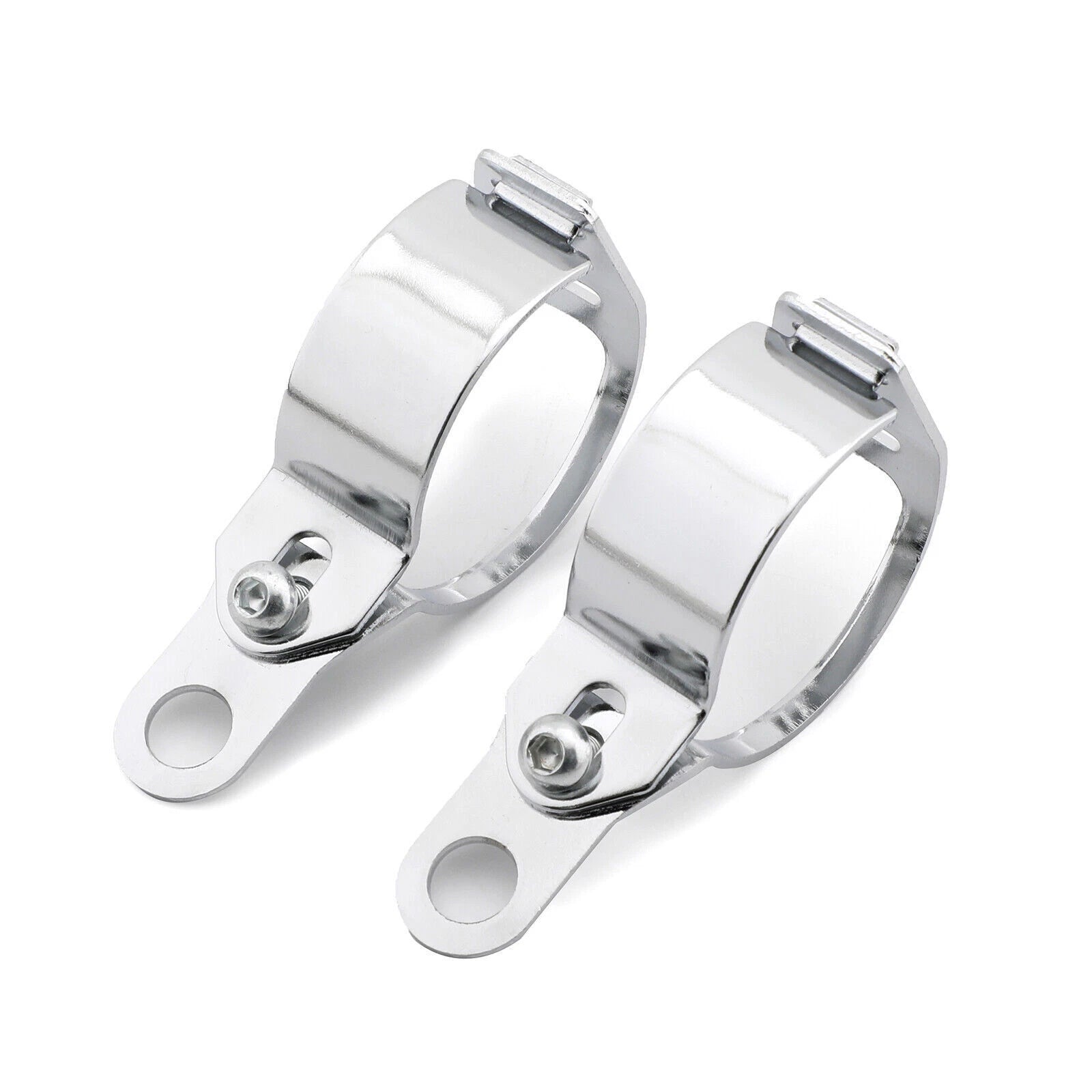 Front Turn Signal Light Bracket Holder for MB (41-51mm, Chrome)