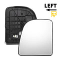 Left Side Mirror Glass with Back Heated Replacement for Ford E150 E250 E350 (2003–2015)