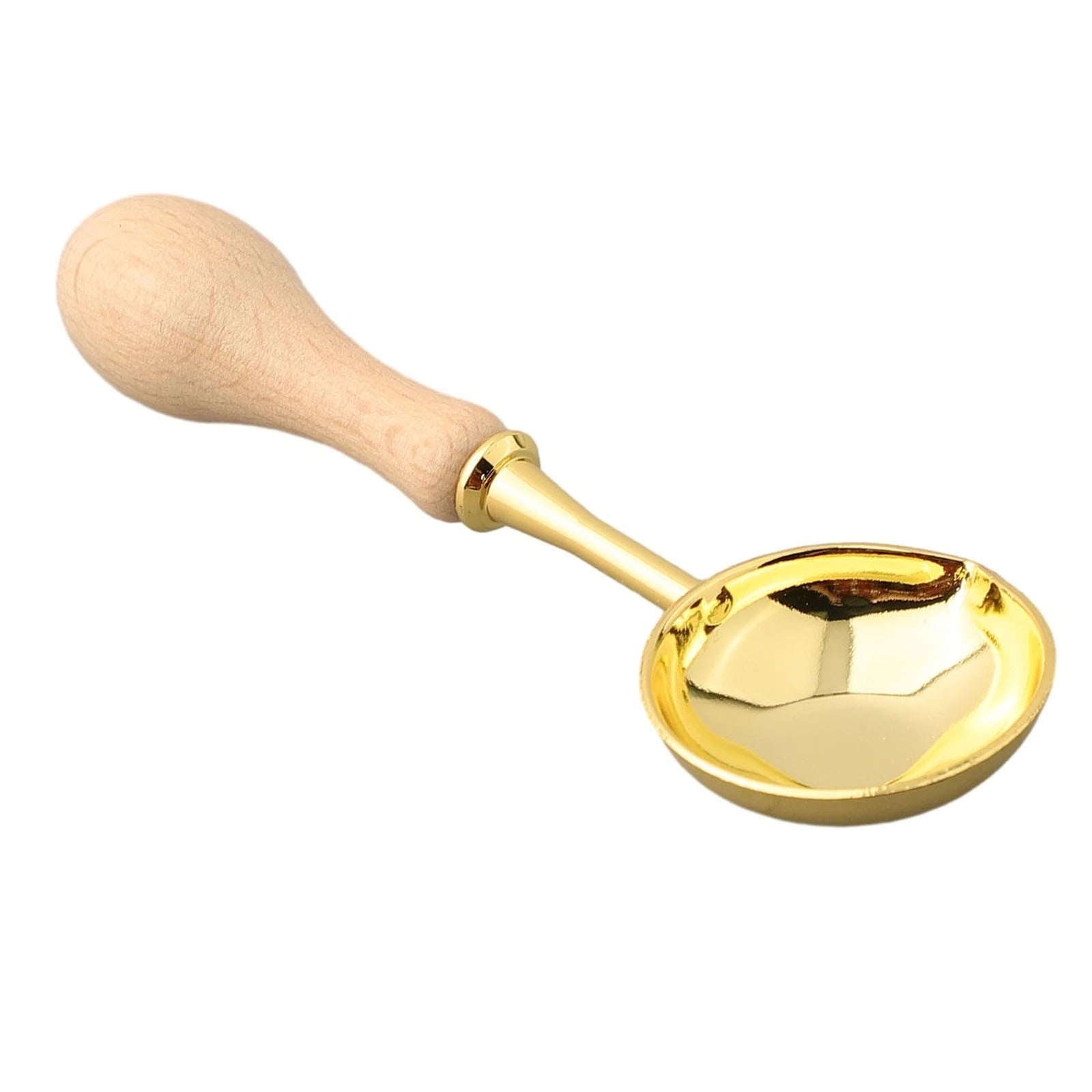 Wax Stamp Sealing Spoon with Wood Handle for Crafting
