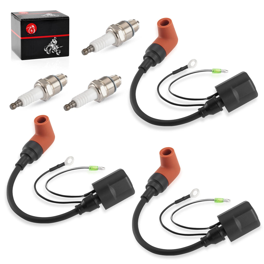 3X Ignition Coil Assy for Yamaha Outboard 55HP-90HP (2-Stroke)