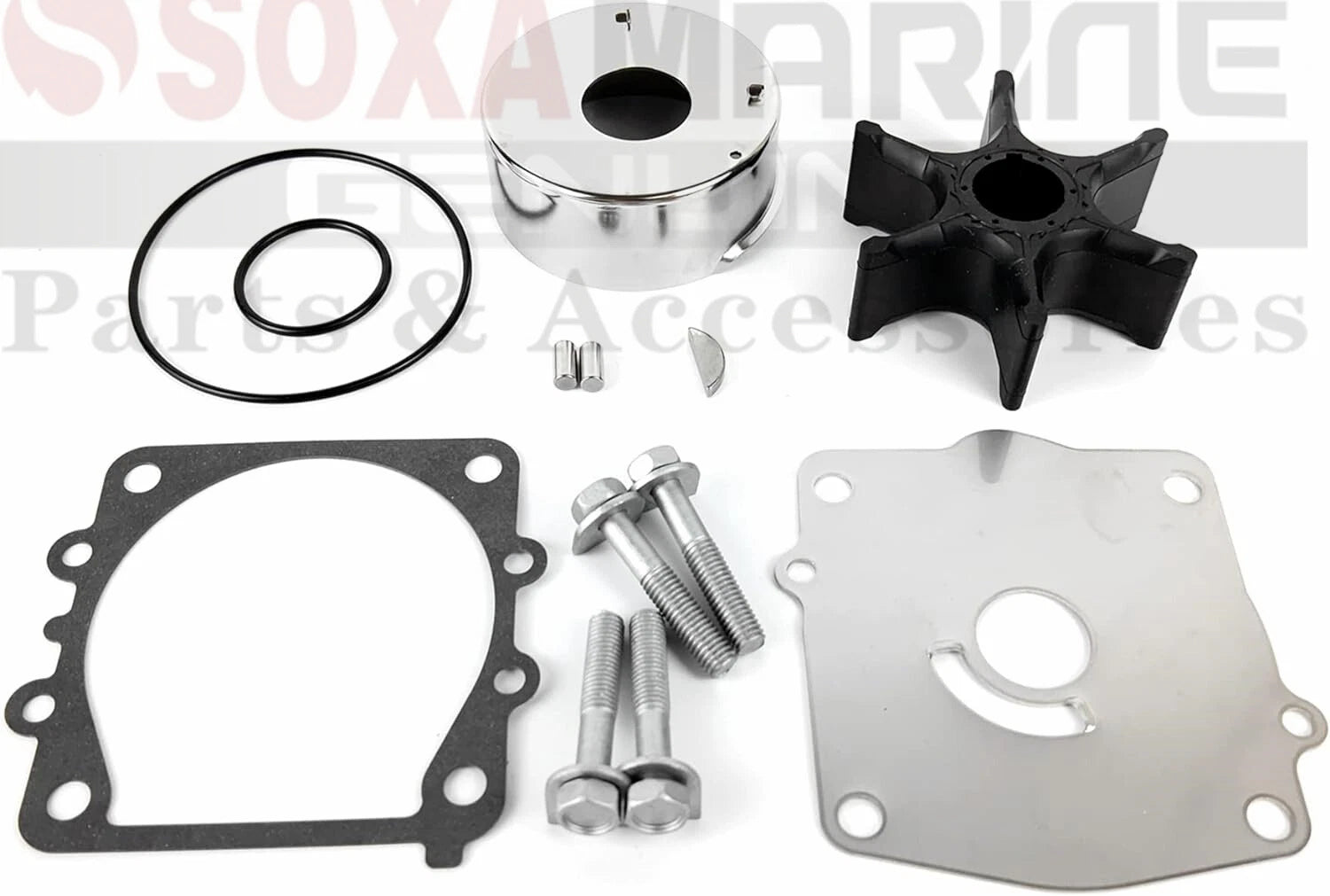 Water Pump Service Kit for Yamaha Marine 115hp 130hp (18-3312, 6N6-W0078-01)
