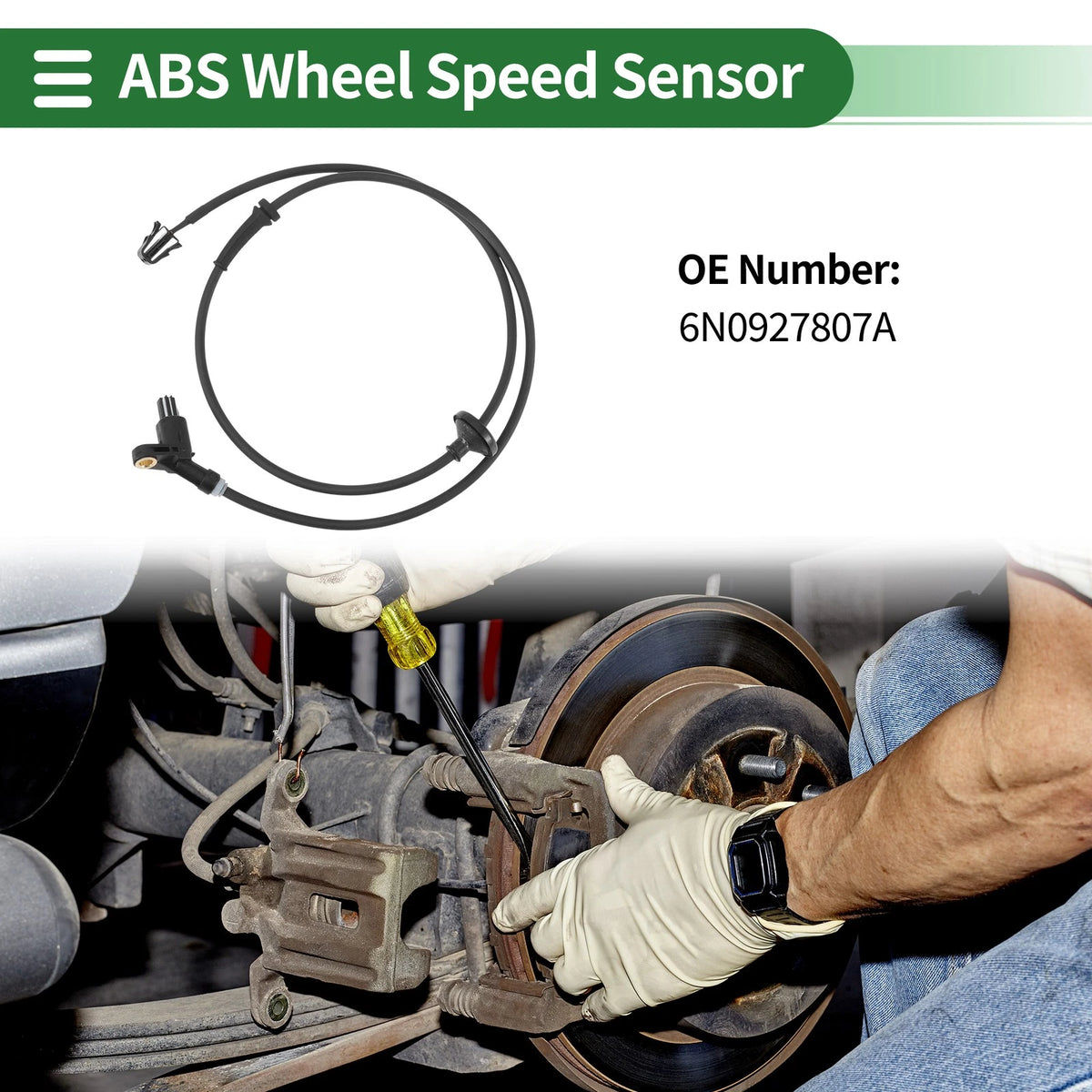 ABS Wheel Speed Sensor No. 6N0927807A for Chrysler Cordoba (1975–1983)