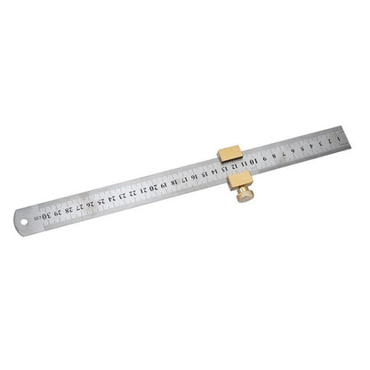 Brass Angle Scriber with 30cm Steel Ruler for Woodworking (2023)