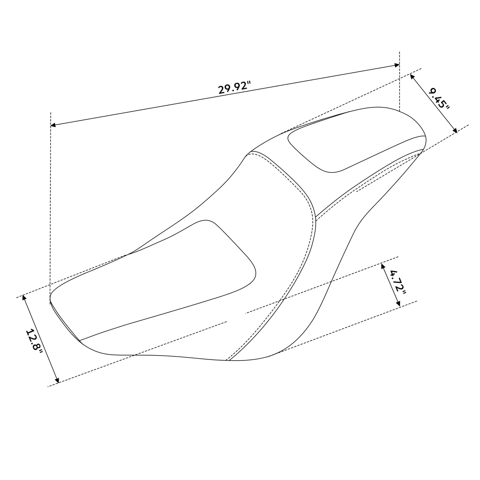 Driver Passenger Seat for Harley Softail Low Rider (2018–2023)