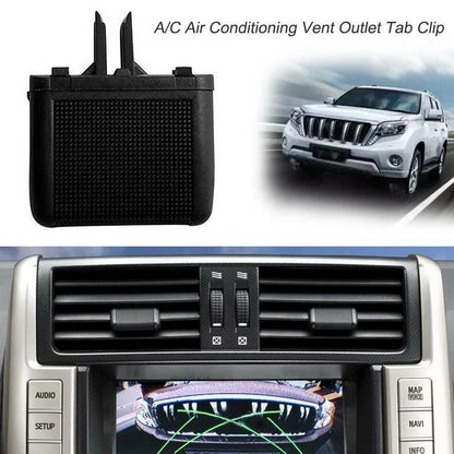 Vent Tab Clip for 2010–2017 A/C Air Outlet Plastic Repair Black Center
