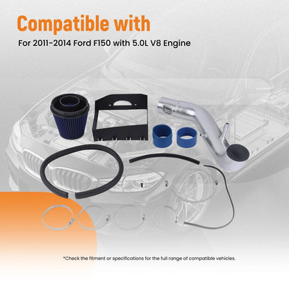 Cold Air Intake Kit for Ford F150 5.0L V8 (2011–2014)