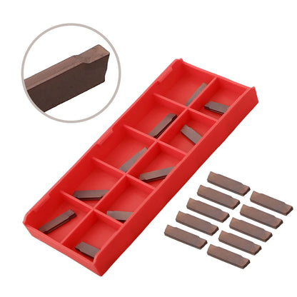 Set of 10 Precision Steel Grooving Carbide Inserts MGMN200G 2mm
