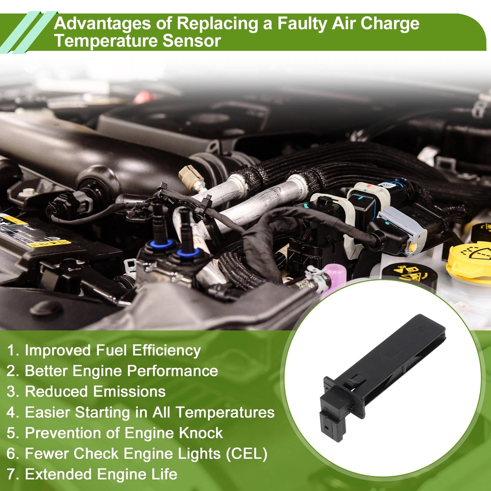 Air Charge Temperature Sensor for Buick Cascada (2016–2019) No.13285986