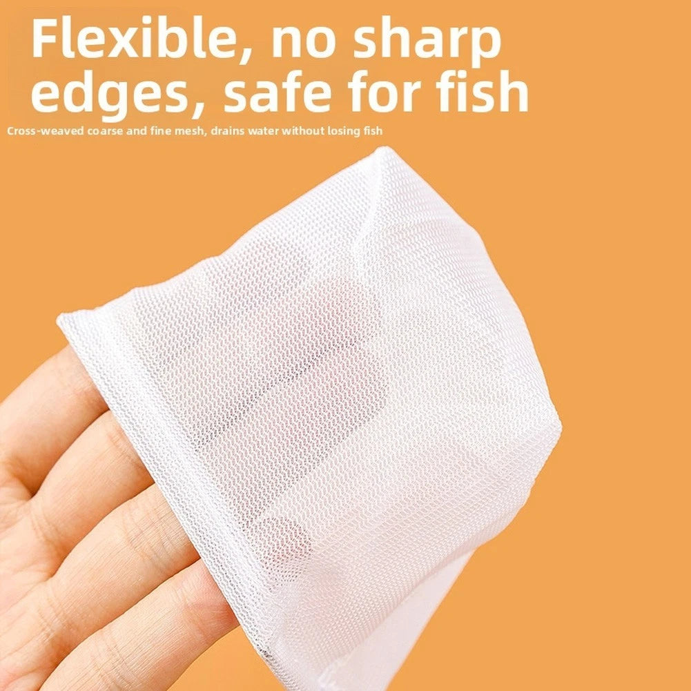 4X Aquarium Shrimp Net Set - Stainless Steel & Soft Mesh