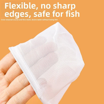4X Aquarium Shrimp Net Set - Stainless Steel & Soft Mesh