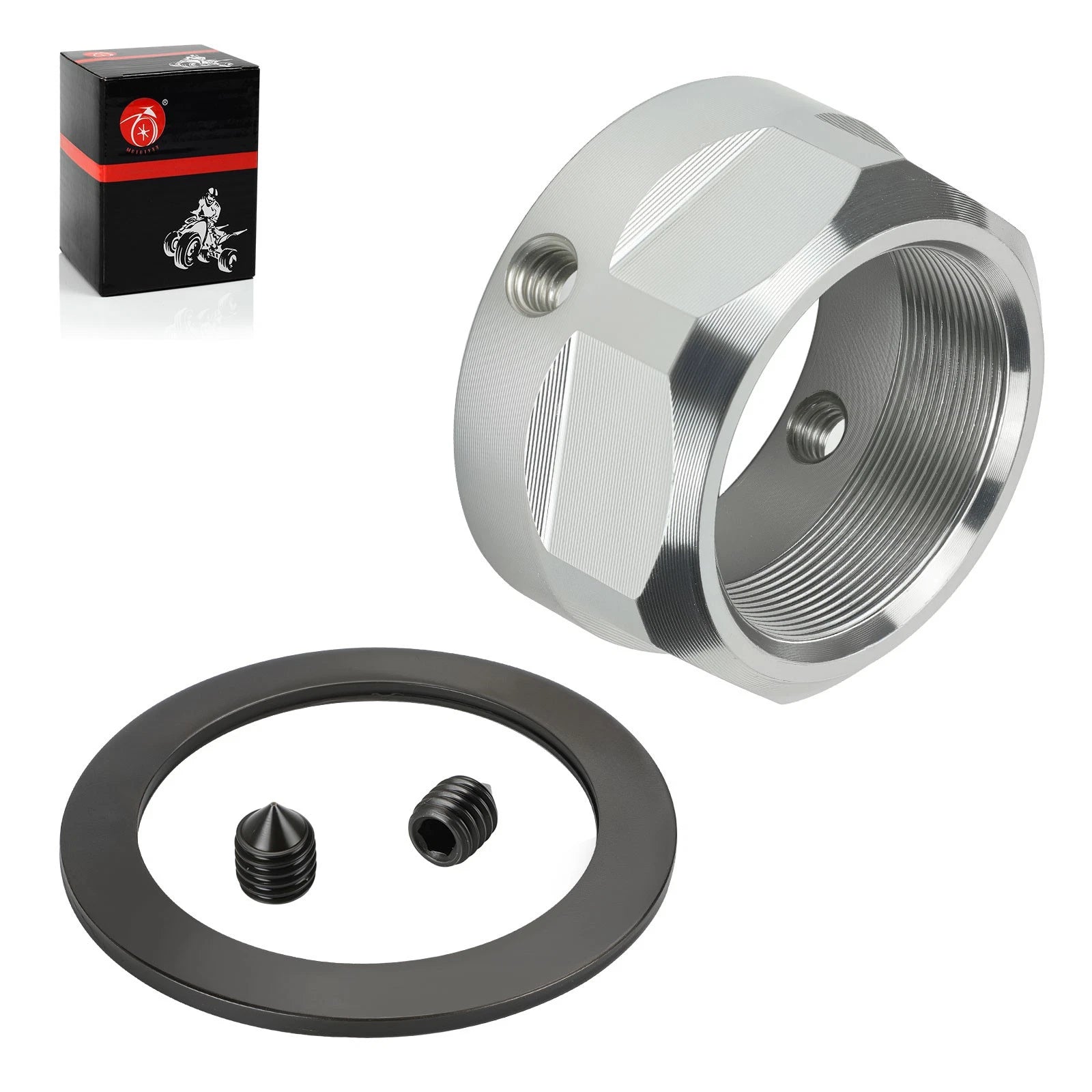 Rear Axle Lock Nut & Washer Set for Yamaha YFZ450/YFZ450X (2004–2013)