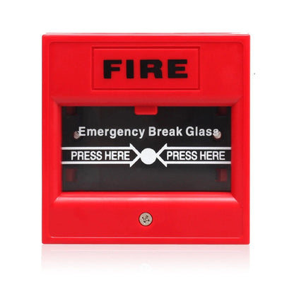 Emergency Button Glass Exit Switch Kit for Fire Alarm Systems (24-220VDC)