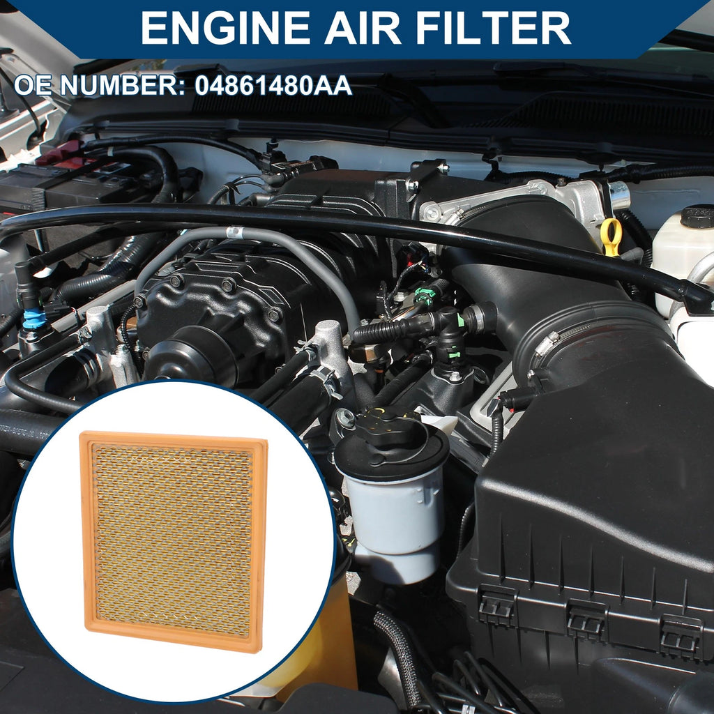 Engine Air Filter Replacement for Dodge Caravan 2.4L 3.3L (2001–2007)