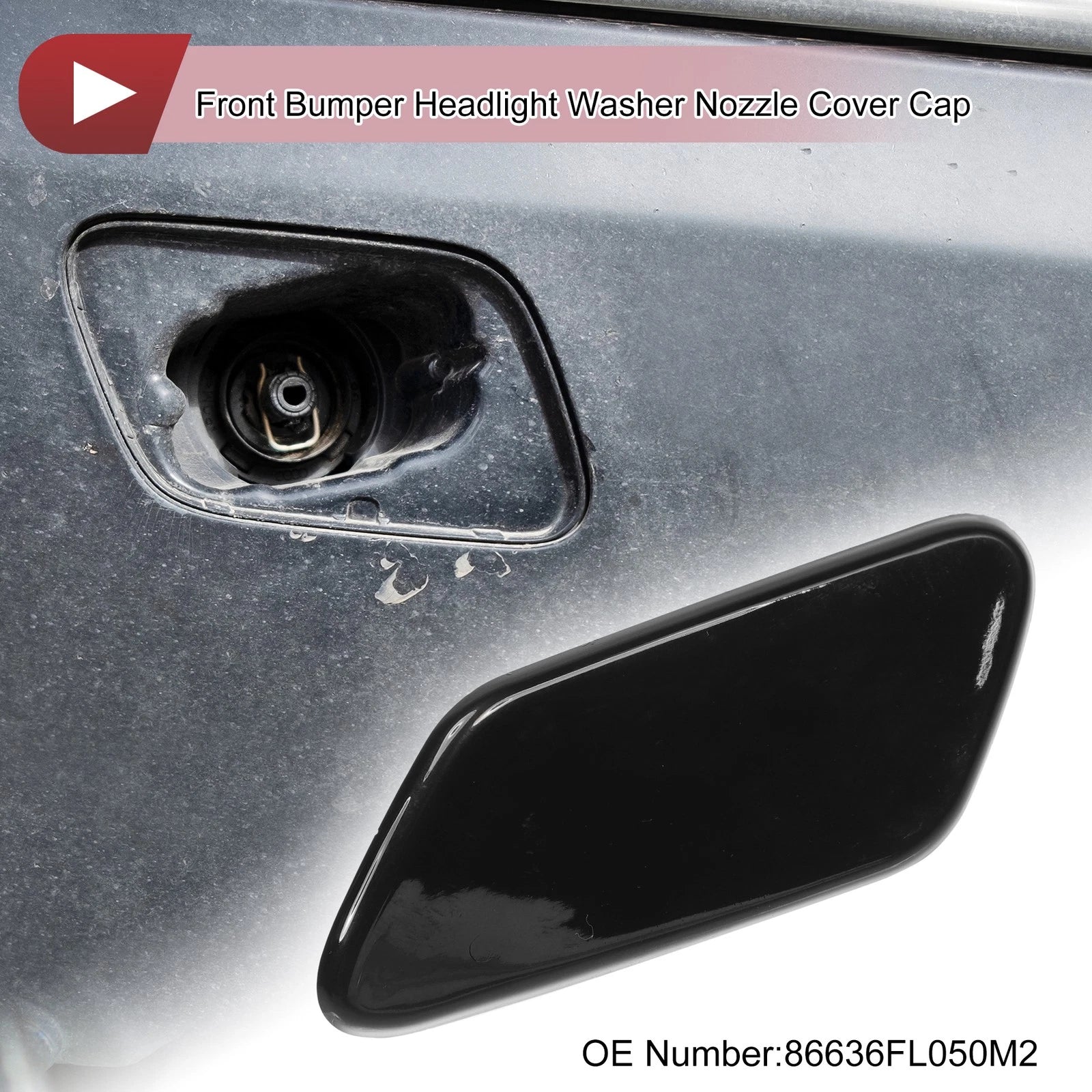 Front Left Washer Nozzle Cover Cap for Subaru XV Crosstrek (2018–2020)