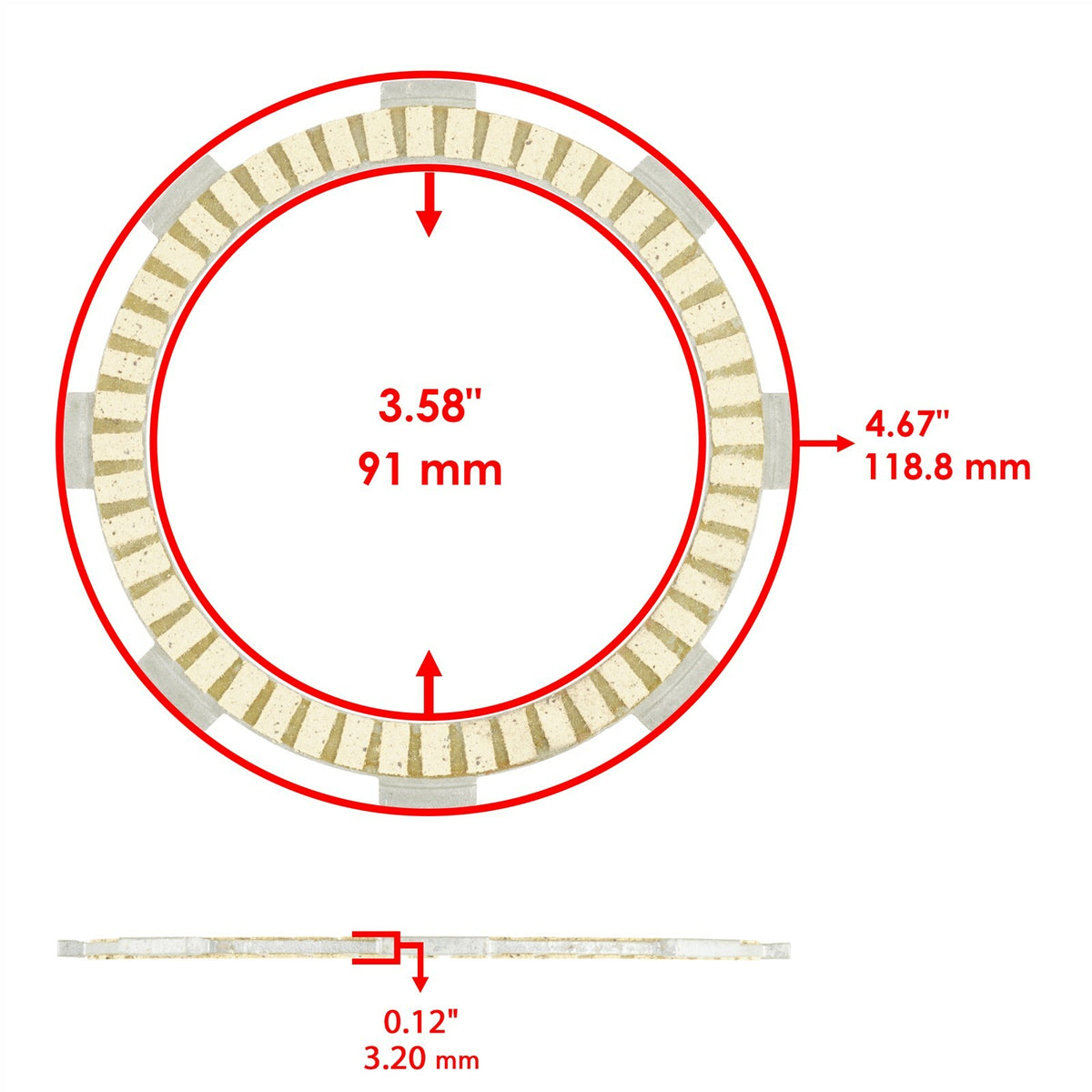Clutch Kit OEM Replacement Steel Plates for Honda CRF150R (2007–2021)