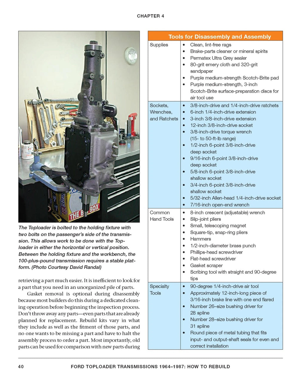 Toploader Transmission Rebuild Guide for Ford (1964–1973)