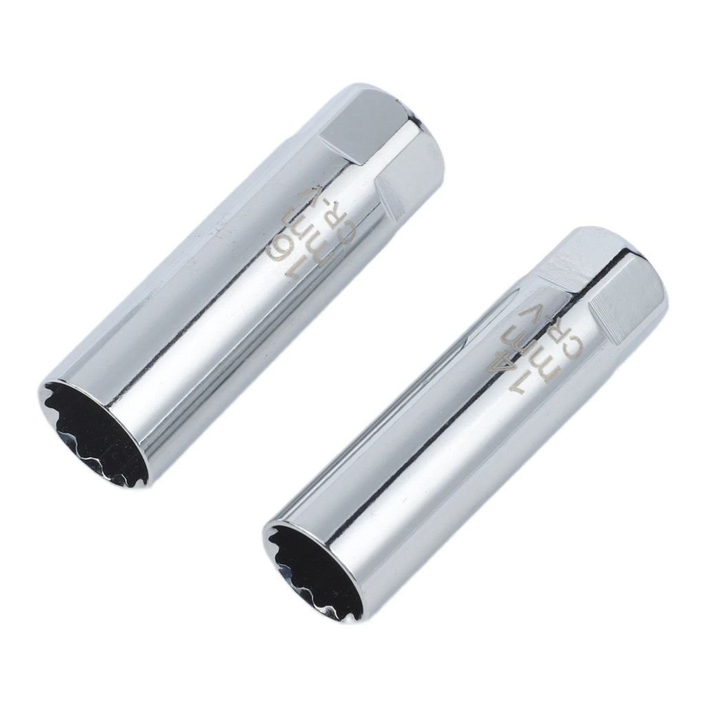 2X Spark Plug Socket Wrench Set 14mm 16mm Torque Adapter for Car Motorcycle