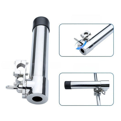 316 Stainless Steel Boat Rod Holder Clamp for Universal Use (Adjustable)