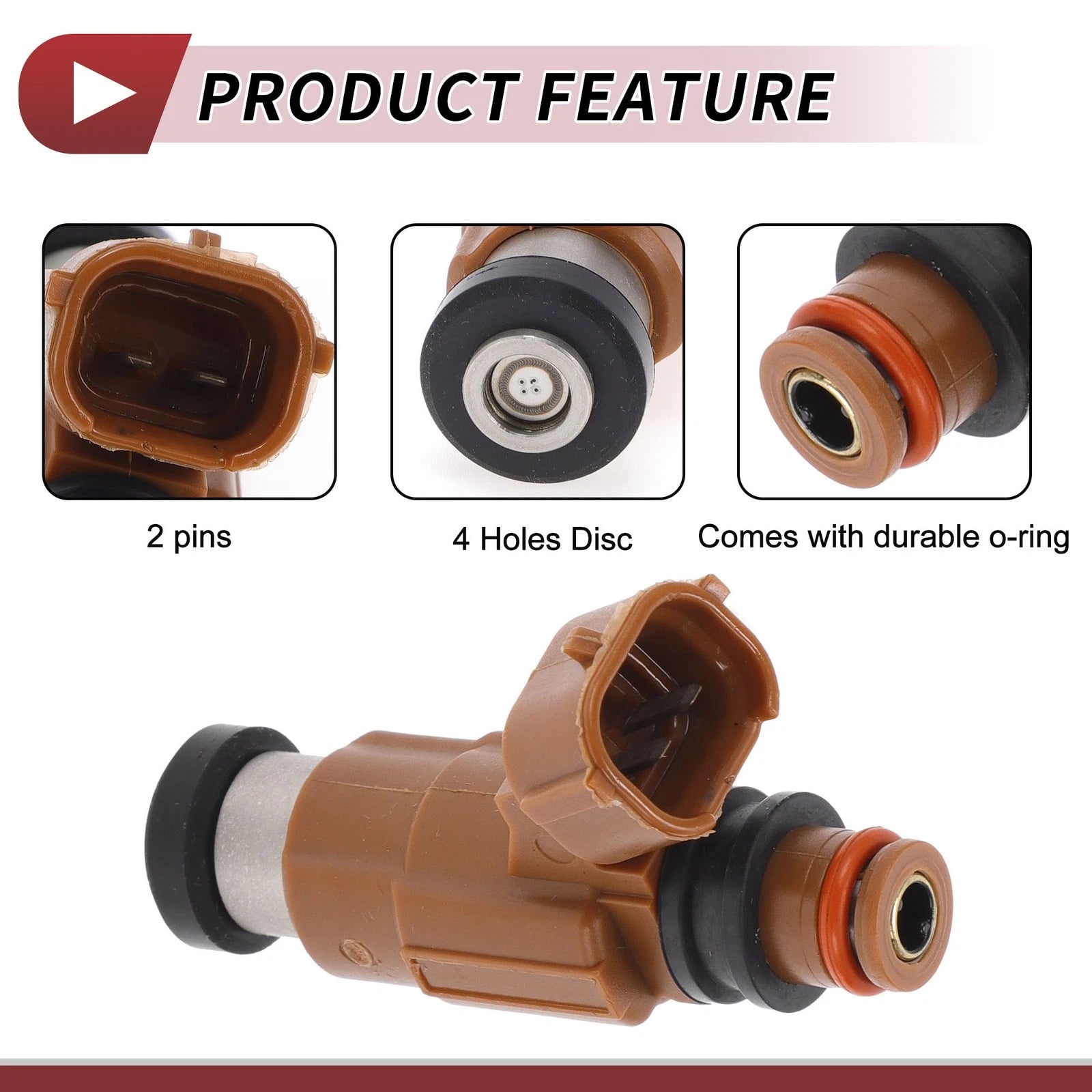 Fuel Injector Replacement for Mazda 626 2.0 (2000–2001) 1 Pc Brown