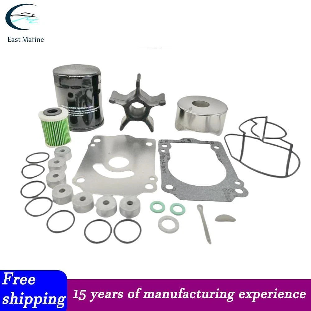 Suzuki 200-250 HP 4-STR Outboard Maintenance Kit With Water Pump Kit 17400-93855