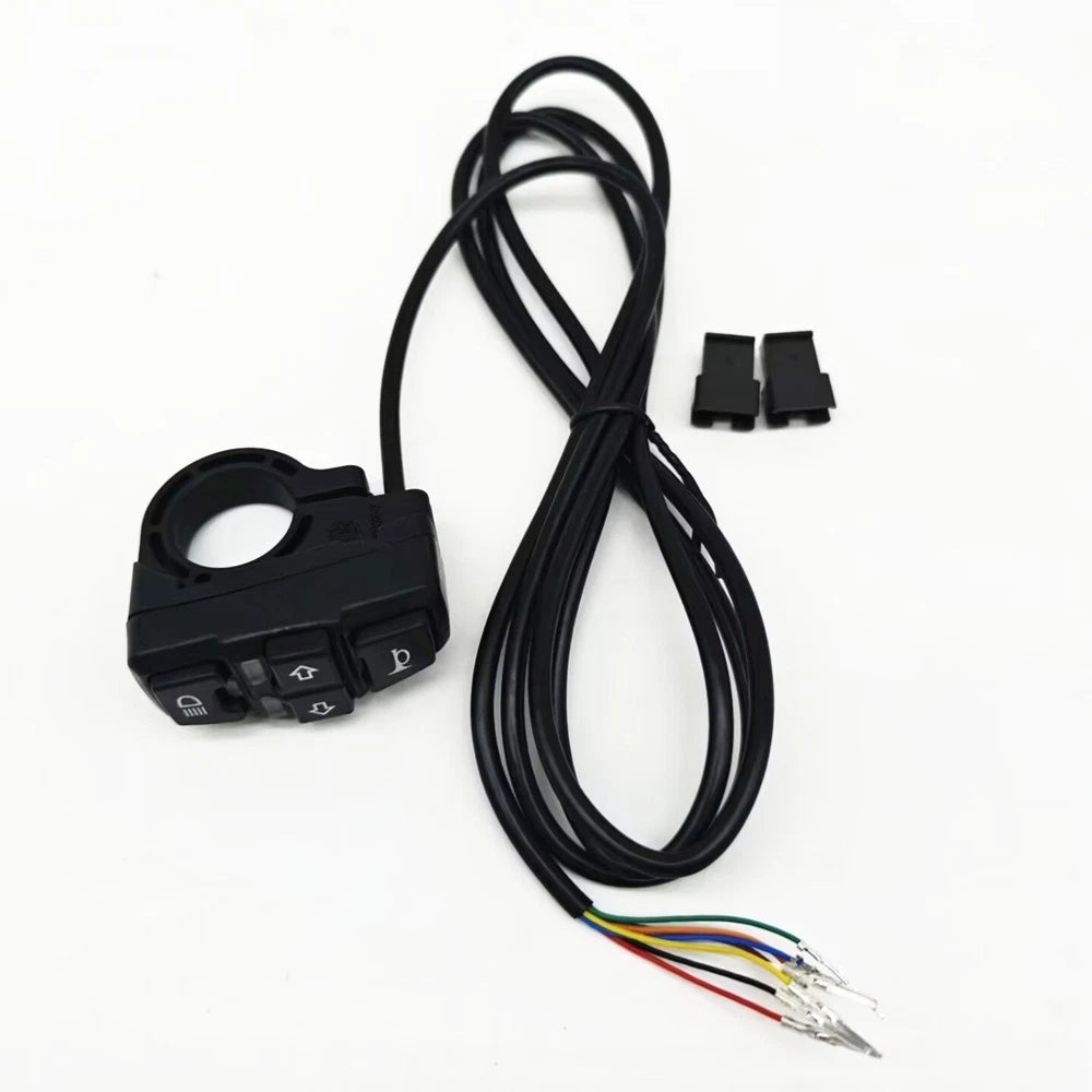 Handlebar Horn Button Turn Signal Fog Light Controller Switch for Motorcycle Scooter