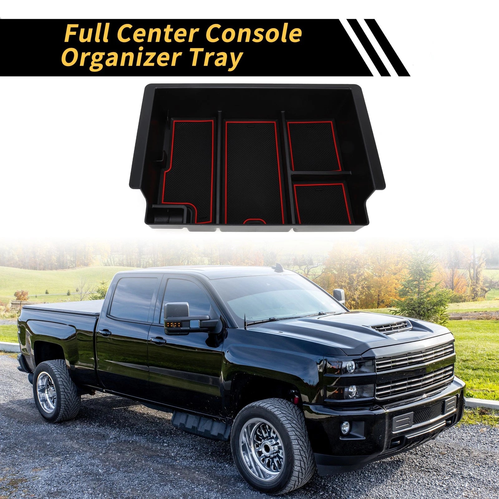 Center Console Organizer Tray Replacement for Chevy Silverado Sierra (2019–2024)