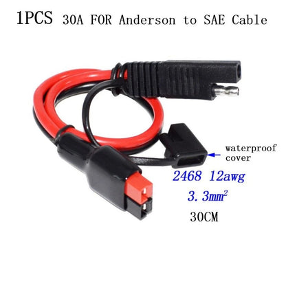 Anderson 30A Connector Adapter Cable for Lawn Motors