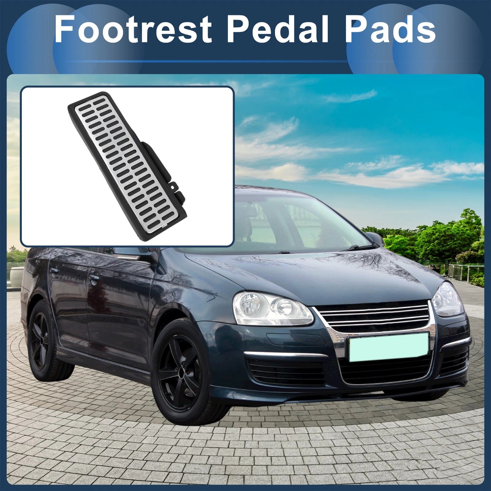 Automatic Footrest Pedals Cover Replacement for Volkswagen Jetta (2011–2018)
