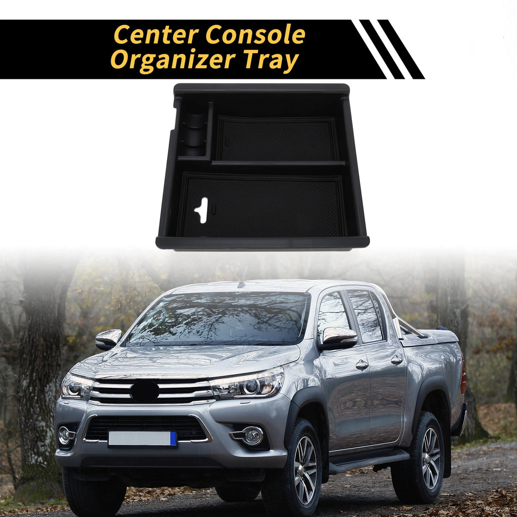 Center Console Organizer Insert Tray for Toyota Tacoma (2016–2021) Black