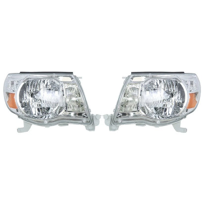 Headlight Set for Toyota Tacoma (2005–2011) Left/Right Halogen
