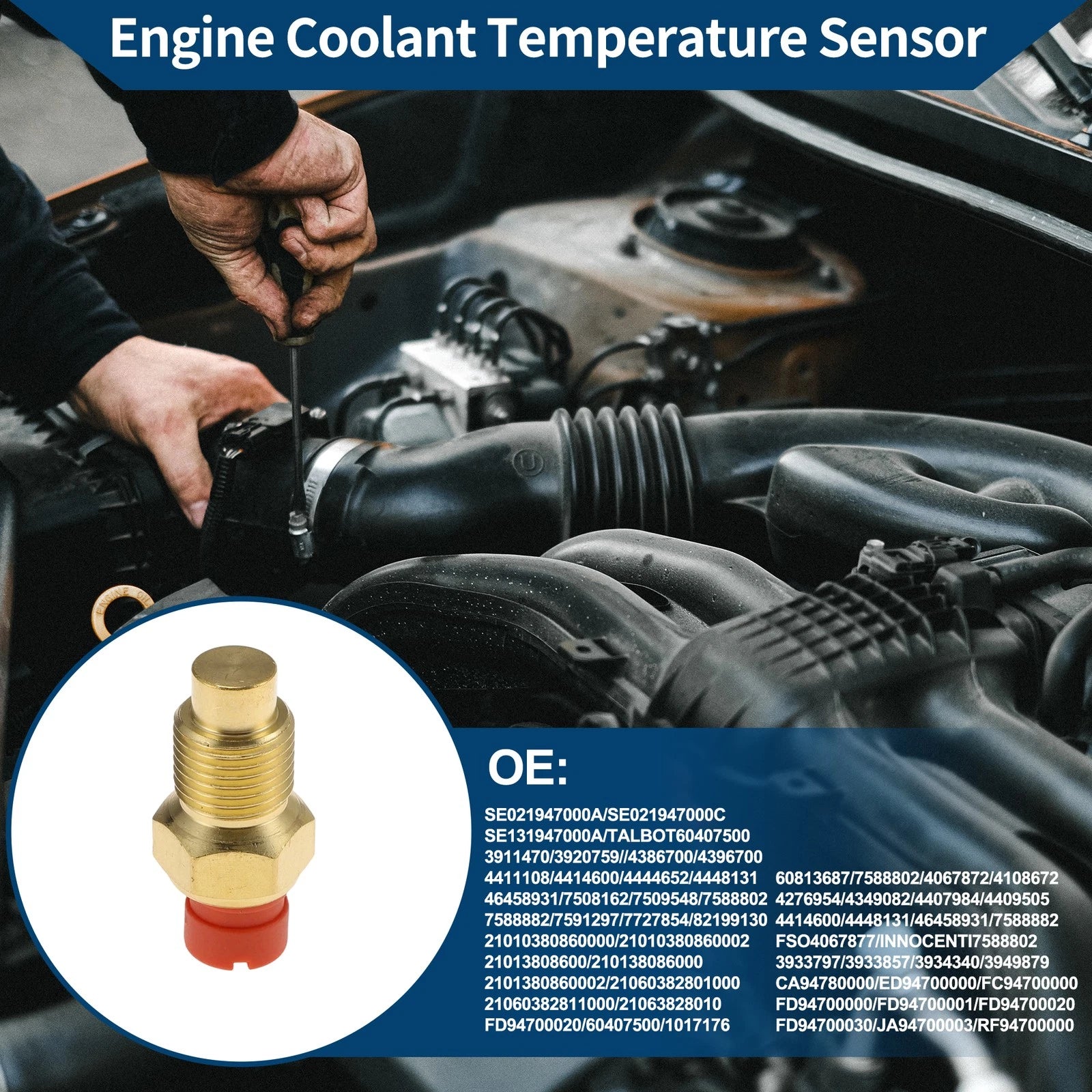 Engine Coolant Temperature Sensor No. 60813687 for Alfa Romeo 156 (2000–2001)