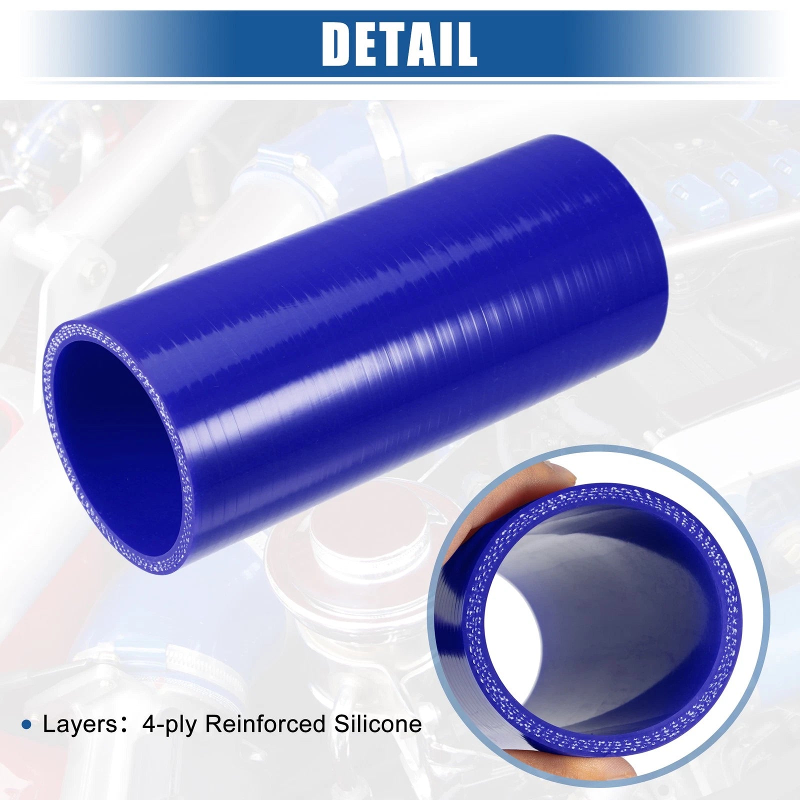 2.25" ID 6" Length Silicone Reducer Hose for Intercooler (Universal)