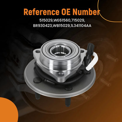 Front Wheel Hub Bearing for Ford F-150 (2000–2003) 515029 XL3Z1104AA 5 Studs M14