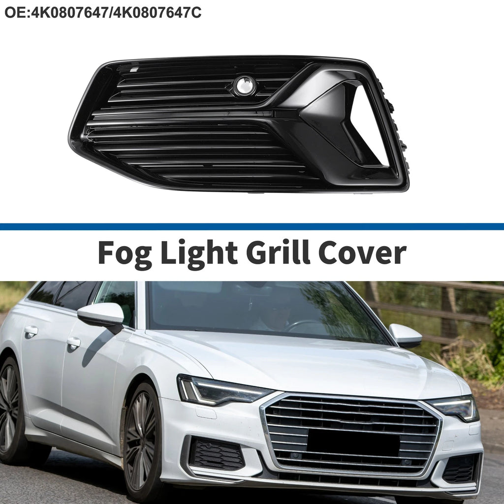 1Pc Front Left Fog Light Grill Replacement for Audi A6 (2019–2023)
