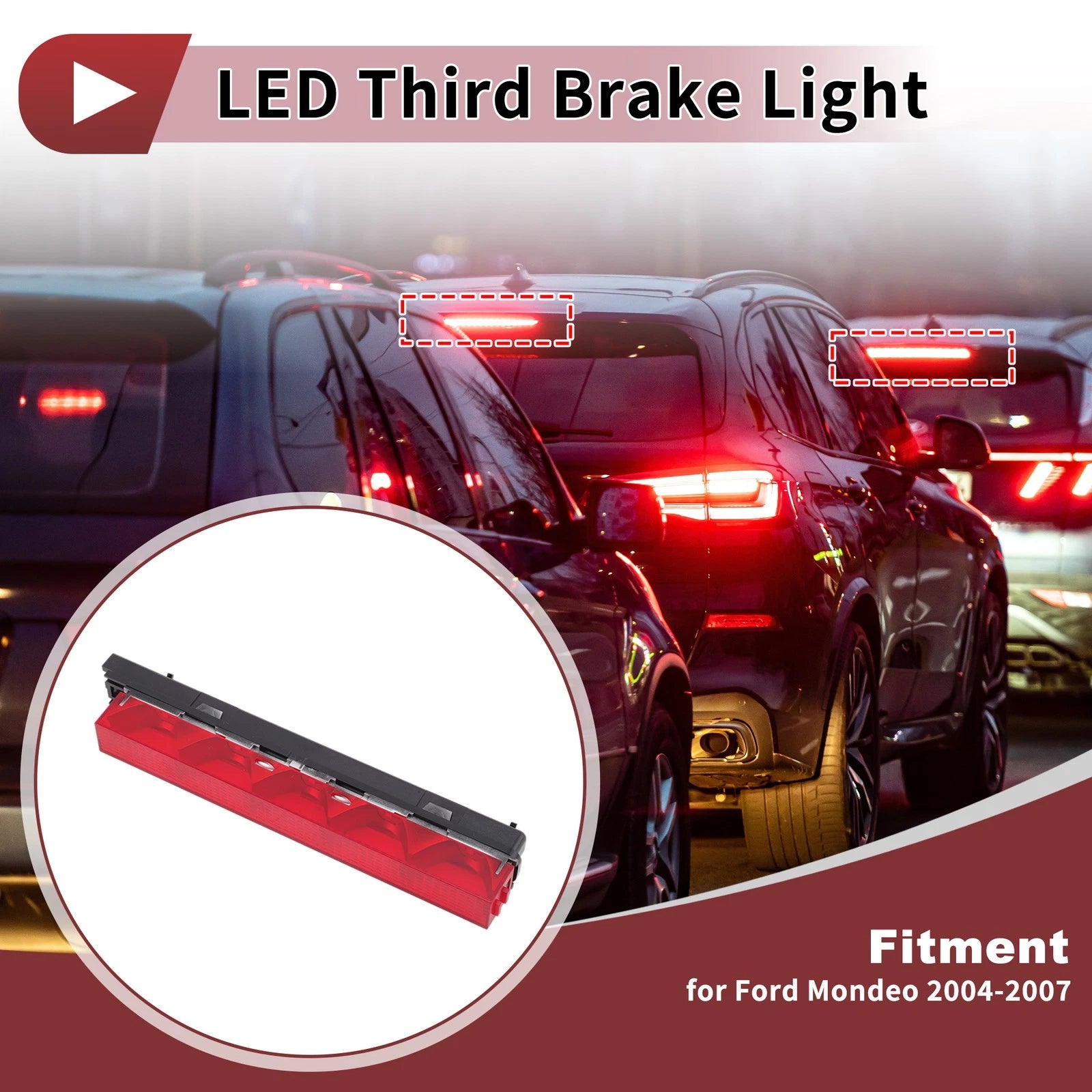 LED Third Brake Light for Ford Mondeo (2004–2007) BE8Z13A613B