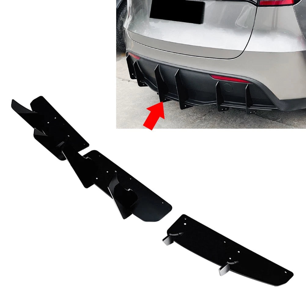 Rear Bumper Diffuser Lip Spoiler Kit for Tesla Model Y (2018–2025)